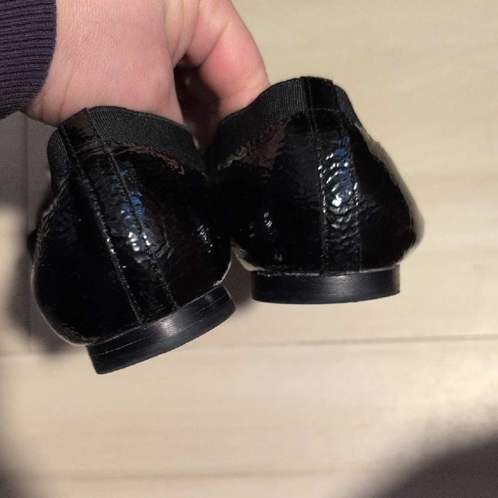 Tory Burch Reva black patent Leather Round Toe Flats - Picture 7 of 8